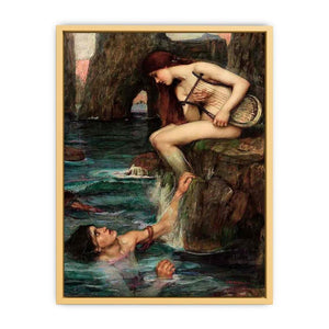 The Siren 1900 Streched canvas