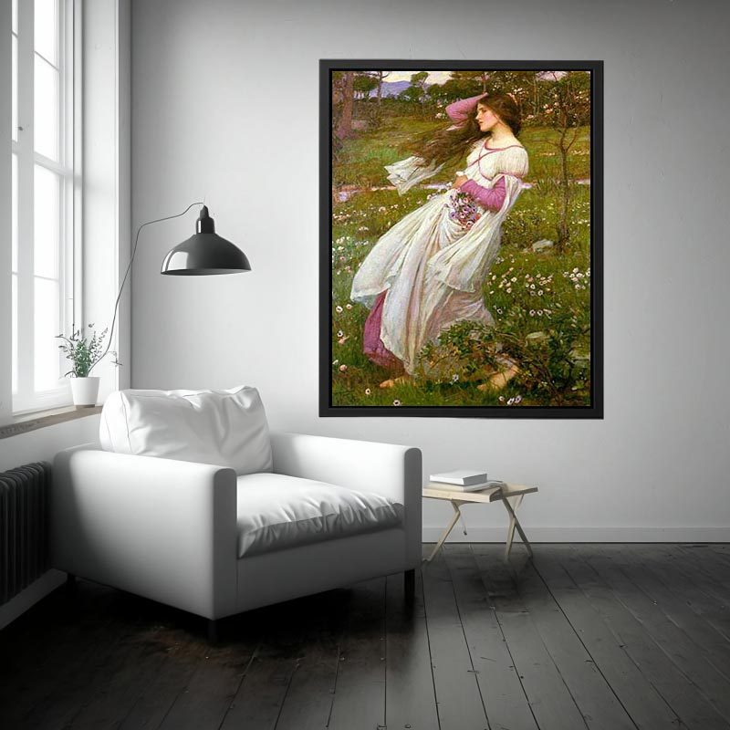 Windflowers 1903 by John William Waterhouse Painting