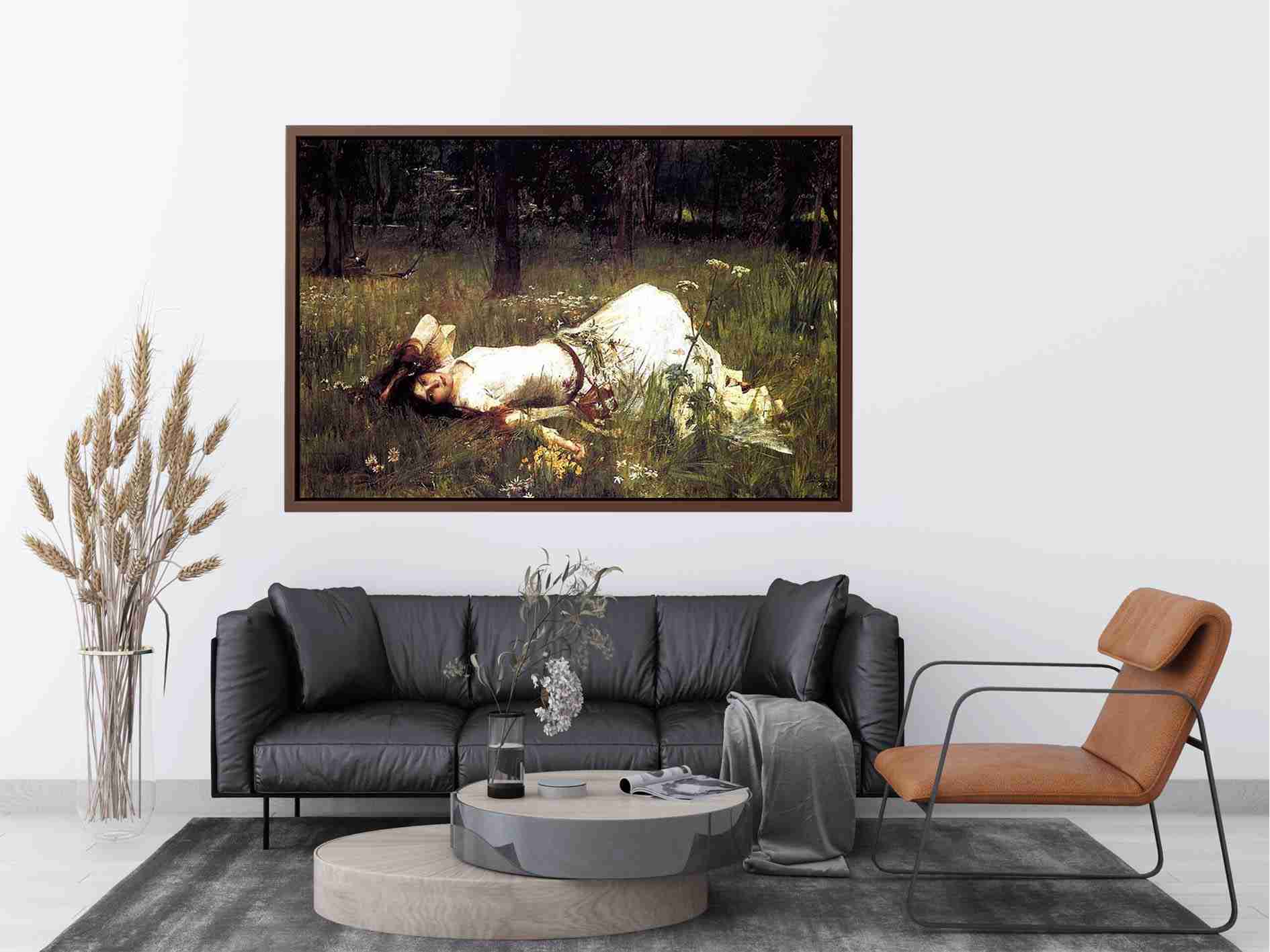 Ophelia 1889 by John William Waterhouse Painting