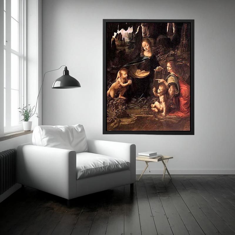 Virgin of the Rocks 1483-86 by Leonardo Da Vinci Painting