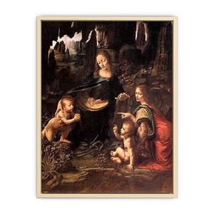 Virgin of the Rocks 1483-86 Art Print
