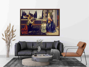 Annunciation (Annunciazione) by Leonardo Da Vinci Painting