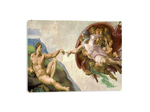 Creation of adam by Michelangelo Buonarroti Painting