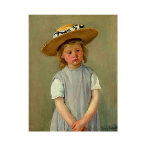 Child In A Straw Hat by Mary Cassatt
