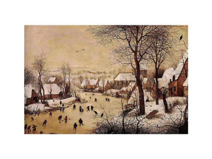 Winter Landscape with Skaters and Bird Trap 1565 by Pieter the Elder Bruegel