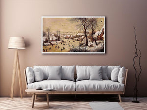 Winter Landscape with Skaters and Bird Trap 1565 by Pieter the Elder Bruegel Painting