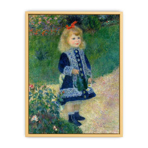 A Girl with a Watering Can Streched canvas