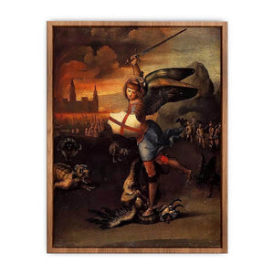 Saint Michael And The Dragon Poster
