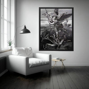 Saint Michael Trampling the Dragon 1518 by Raphael Painting