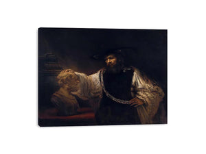 Aristotle with a Bust of Homer 1653 by Rembrandt Van Rijn Painting
