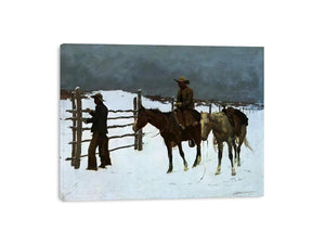 The Fall Of The Cowboy by Frederic Remington Painting