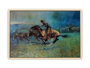 Remington Stampede by Frederic Remington Art Print