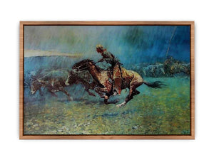 Remington Stampede by Frederic Remington Poster