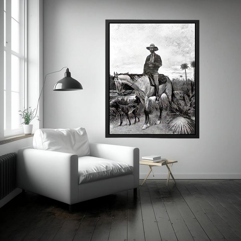 A Cracker cowboy by Frederic Remington Painting