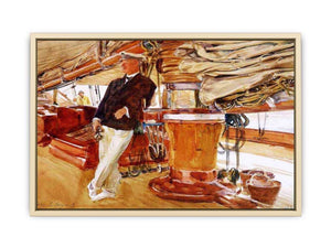 On the Deck of the Yacht Constellation Art Print