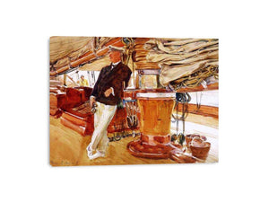 On the Deck of the Yacht Constellation by John Singer Sargent Painting