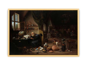 An Alchemist in his Workshop Streched canvas