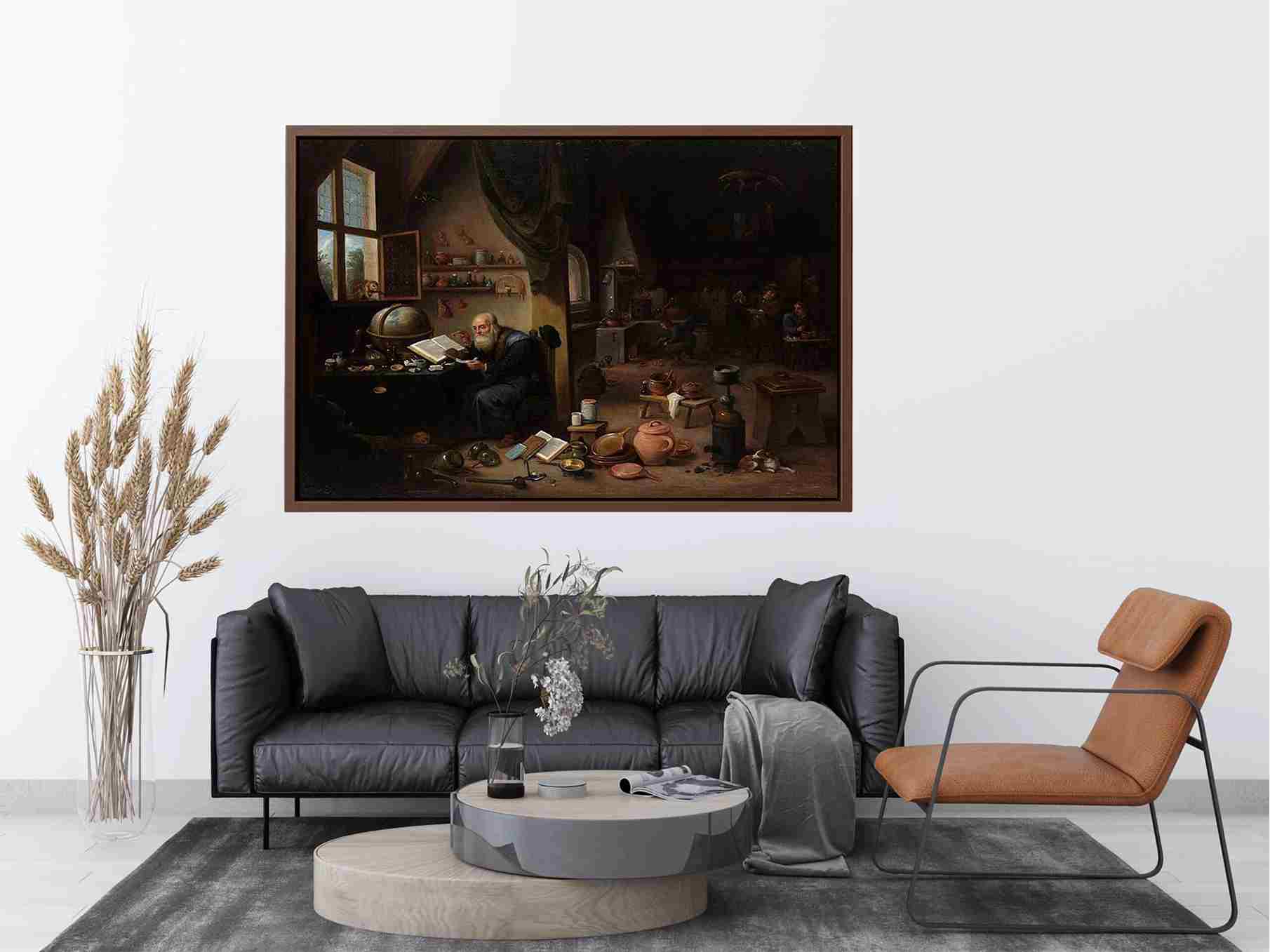 An Alchemist in his Workshop by David The Younger Teniers Painting