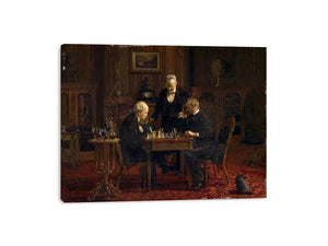The Chess Players by Thomas Cowperthwait Eakins Painting
