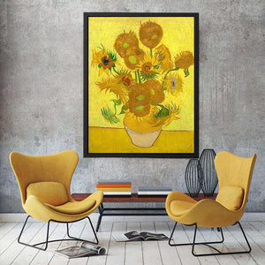 Vase Of Sunflowers Painting By Van Gogh Painting