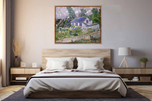 Houses At Auvers By Van Gogh canvas Print