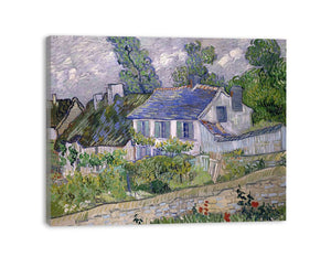 Houses At Auvers By Van Gogh canvas Print