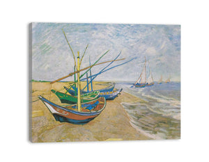 Fishing Boats At Sainte-Marie By Van Gogh canvas Print