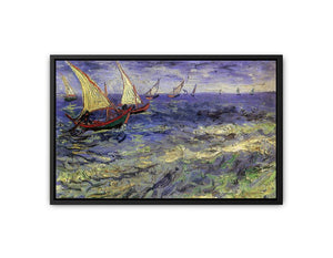 Boats Painting by Van Gogh canvas Print