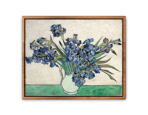 Irises In Vase Painting By Van Gogh Painting