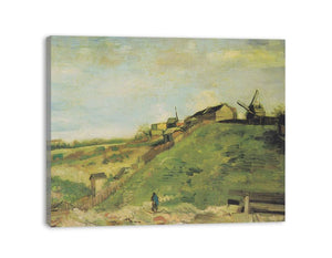 The Hill Of Montmartre By Van Gogh canvas Print