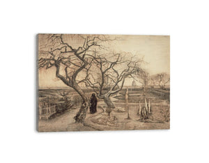 Winter garden by Van Gogh canvas Print