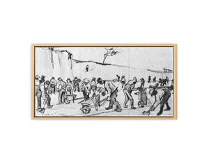 Sand Diggers in Dekkersduin near The Hague framed Print