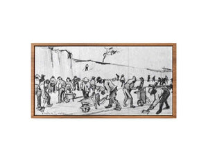 Sand Diggers in Dekkersduin near The Hague Painting