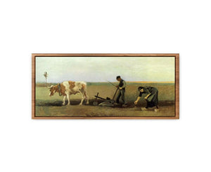 Plow In Field Painting by Van Gogh Painting