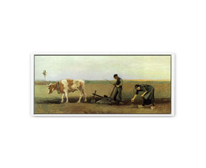 Plow In Field Painting by Van Gogh Painting