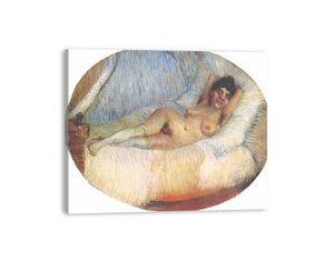 Nude Women on bed by Van Gogh canvas Print