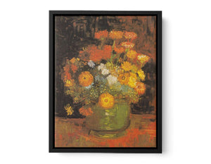 Flowers in vase by Van Gogh canvas Print