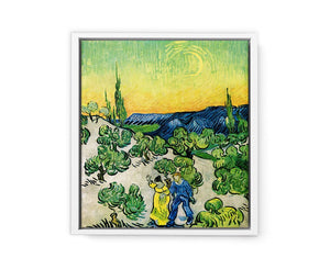 Couple In Olive tree with Crescent Moon Glish Painting Painting