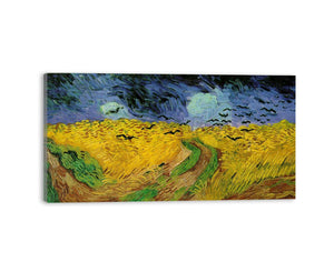 Wheatfield with crows canvas Print