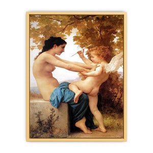 Young Girl Defending Herself against Eros 1880 Streched canvas