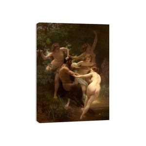 Nymphes et Satyre (Nymphs and Satyr) by William-Adolphe Bouguereau Painting