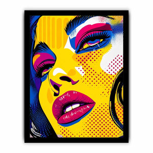 Pop art glamour with bold colors