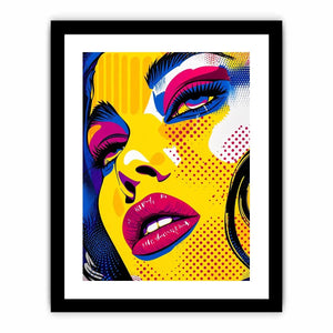 Pop art glamour with bold colors