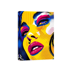 Pop art glamour with bold colors