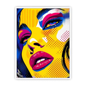 Pop art glamour with bold colors