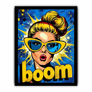 Surprised pop art explosion