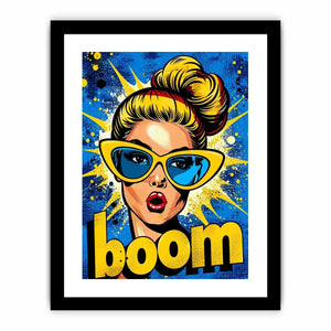 Surprised pop art explosion
