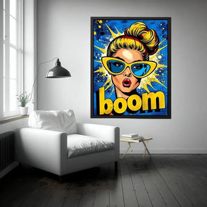 Surprised pop art explosion
