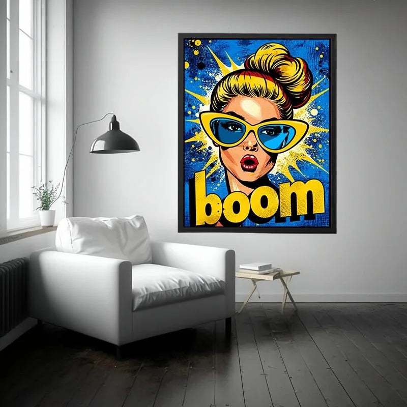 Surprised pop art explosion