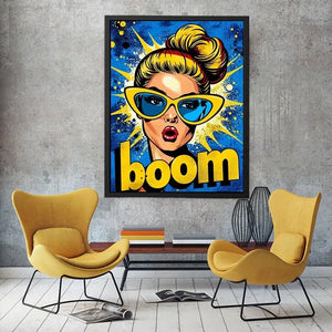 Surprised pop art explosion